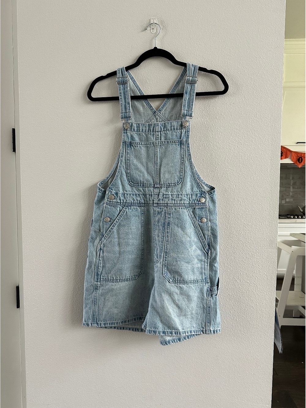 Madewell Oversize Denim Carpenter Shortalls Size Small NEW